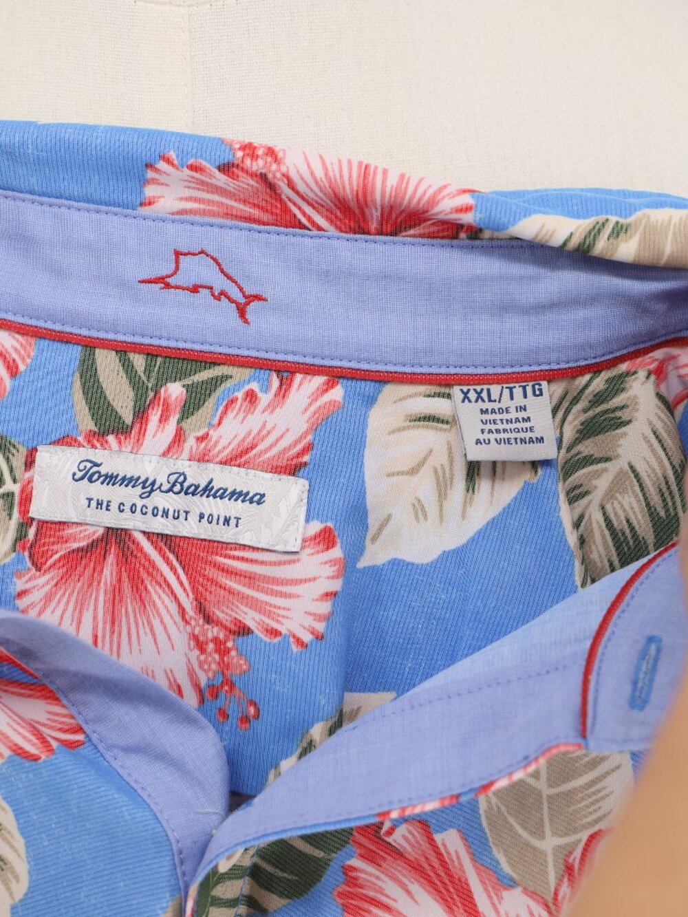 TOMMY BAHAMA IslandZone Coconut Point Hibiscus Cay Shirt Size XXL - Picture 6 of 7